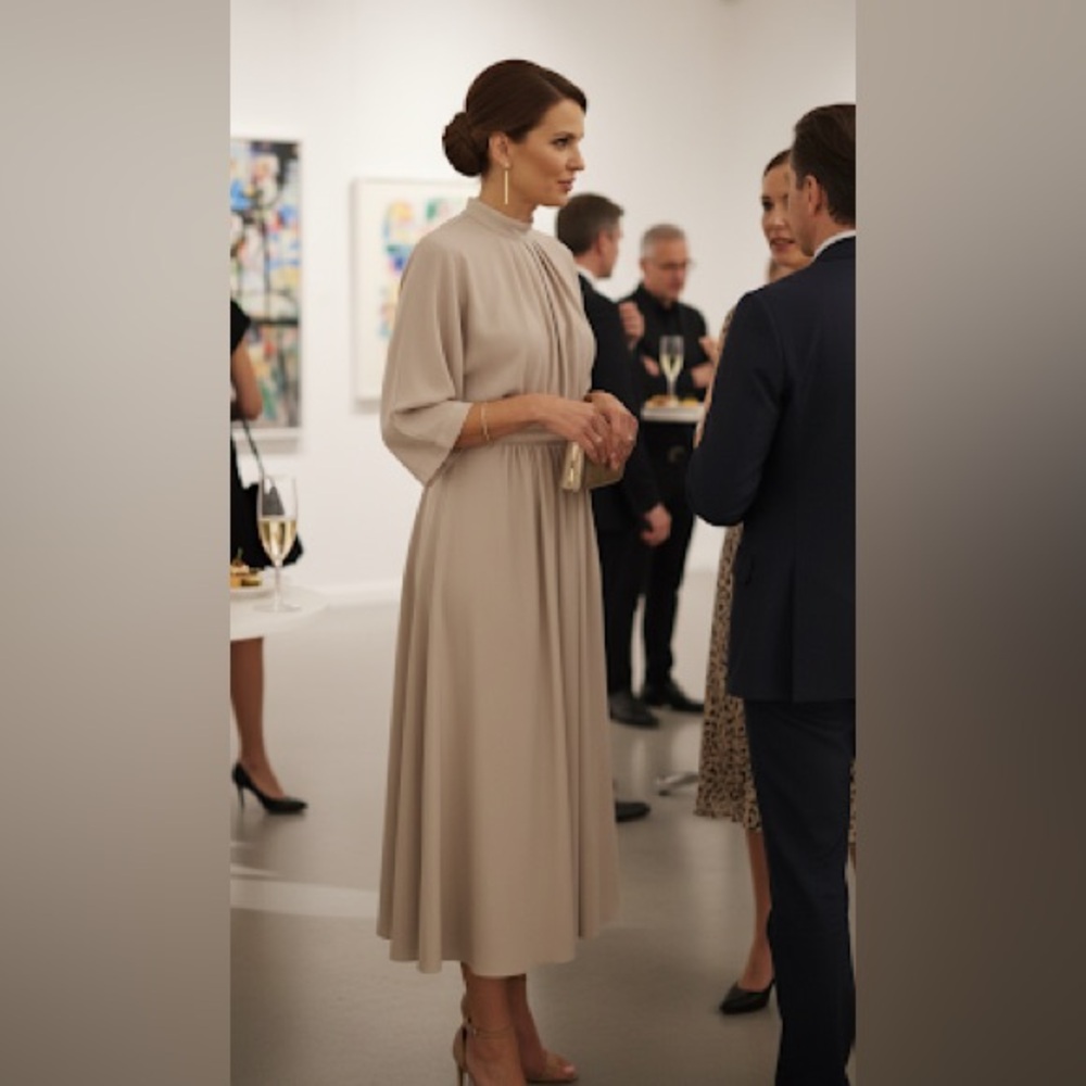 Beautiful, sexy and feminine vintage Lorraine Beauchamp cocktail/evening dress